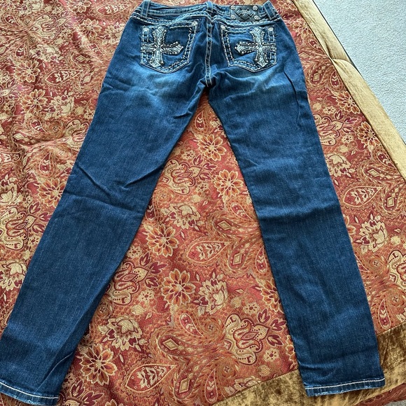 MISS ME JEANS with CROSS  SIZE 31🔥🔥MUST HAVE!!!🔥🔥EXCELLENT CONDITION - Picture 2 of 4